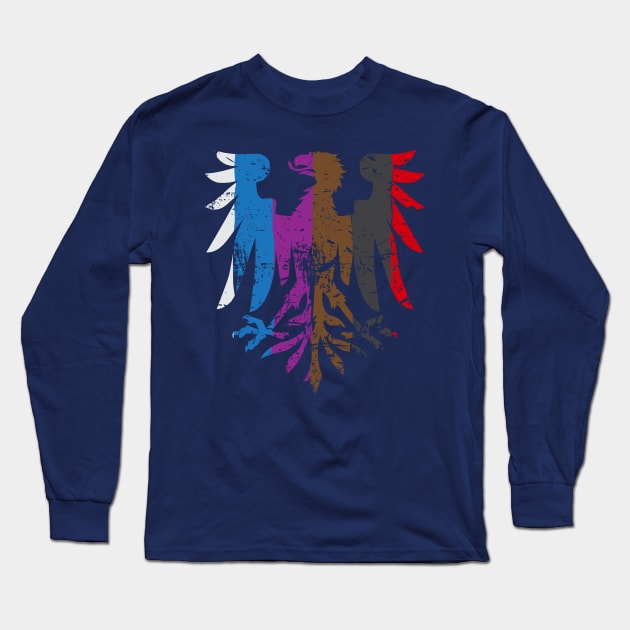 BJJ Belt Rank Eagle Form for Jiu Jitsu Long Sleeve T-Shirt by ThreadsMonkey